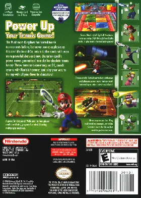 Mario Power Tennis (v1 box cover back